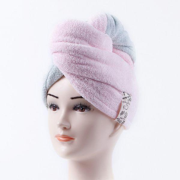 

rapided drying hair towel microfiber quick magic hair dry hat wrapped towel 2019 new