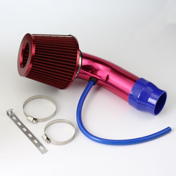

car engine 3inch racing car cold air intake aluminum pipe + high flow high cold air filter cone for
