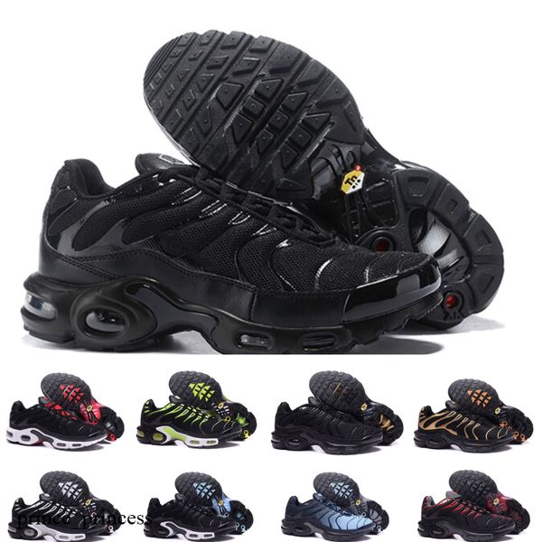 

2020 tn plus se men running shoes ultra triple black white hyper blue total crimson deluxe mens trainer fashion sports sneakers runner