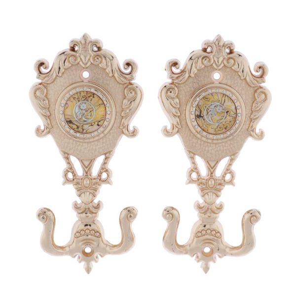 

2x luxury curtain tieback hooks european style drapery holder hanger