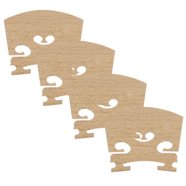 

4 pieces durable replacement maple 1/2 violin bridge musical instrument accessory