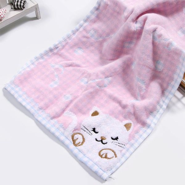 

1pc cotton children kids towel super soft kids cute kittens high end towel
