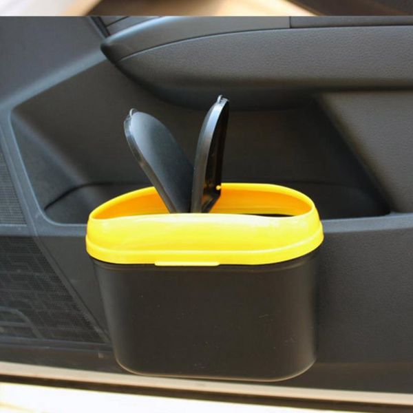

universal travel auto car trash can bin box rubbish garbage holder stowing interior accessories