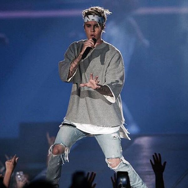 

Mens Designer Hoodies Sweater Kanye West Double-sided 3/4Sleeve Terry Cloth Cotton Loose Sweater Justin Bieber S-XL