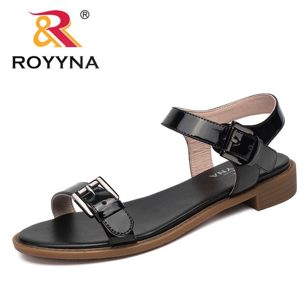 

royyna new classics style women sandals outdoor walking summer shoes plats comfortable women slippers soft fast ing, Black