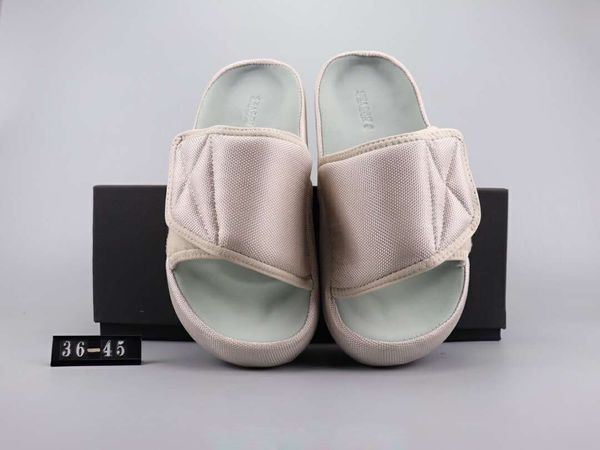 

(With Box)Free Shipping Kanye West Season 6 Nylon Slides Men Women Fashion Slippers