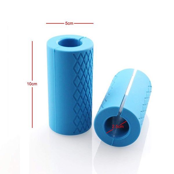 

non-slip barbell grips silicone rubber dumbbell grips fat bar training and muscle growth easily attachable to barbell dumbbell