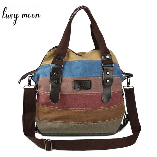 

радуга цвета мода сумка сумки холст лоскутная сумка женщин larger емкость покупки тотализаторы повседневная сумка плеча bolsas