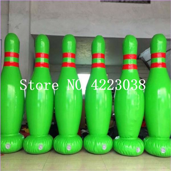 

6 pieces lot 1.8m inflatable advertising bowling ball with 1 pump