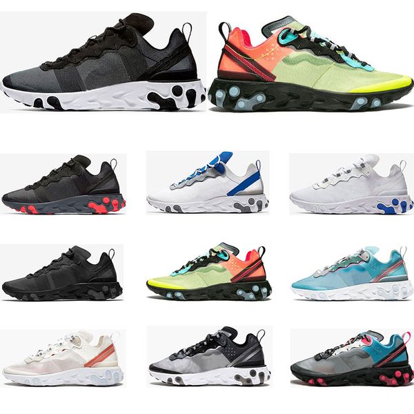 

Hotsale React Element 87 55 running shoes for men women white black Royal Tint Desert Sand designer breathable sports sneaker size 36-45