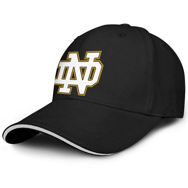 

notre dame fighting irish football logo fashion baseball sandwich hat retro personalized truck driver cap black camouflage mesh, Blue;gray