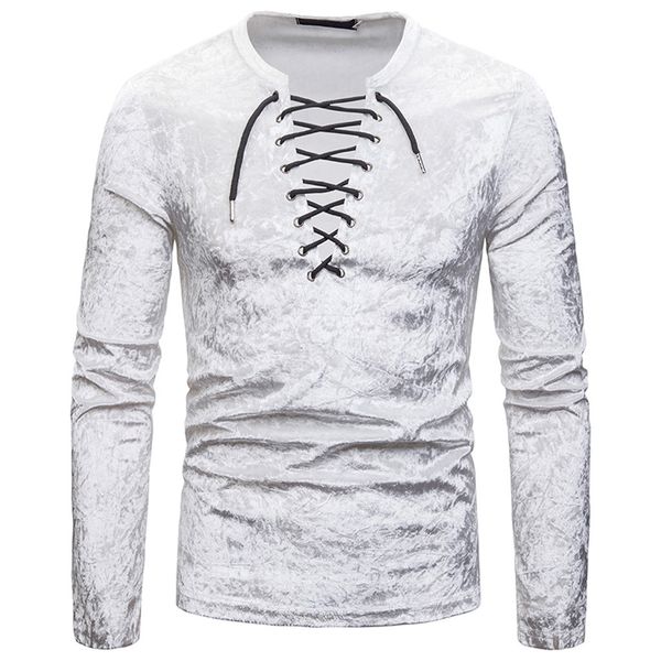 

personality men shirt long sleeve fashion men's shirt camisa casual senior lapel diamond velvet male blouse camisa masculina, White;black