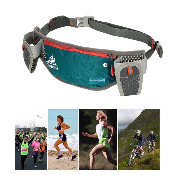 

running hydration belt bottle holder belt reflective running water fanny pack waist packs with two 170ml water bottle