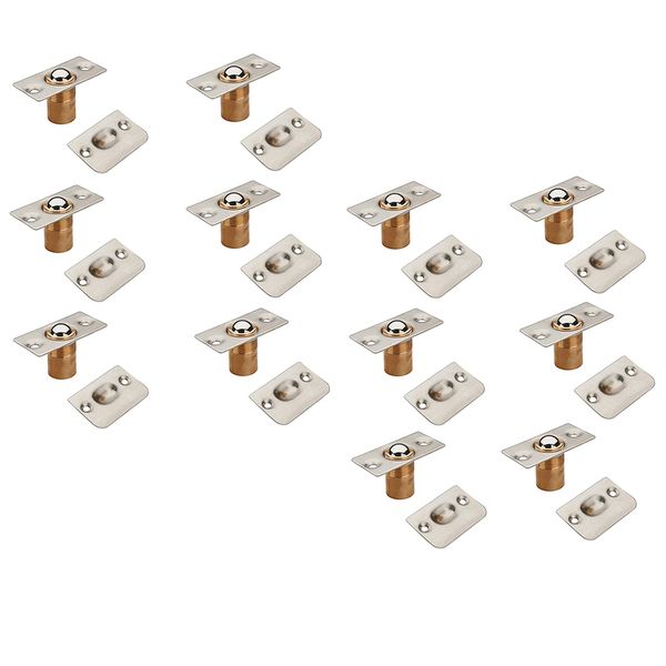 

12x roller ball internal door spring catch lock latch, bedroom/toilet