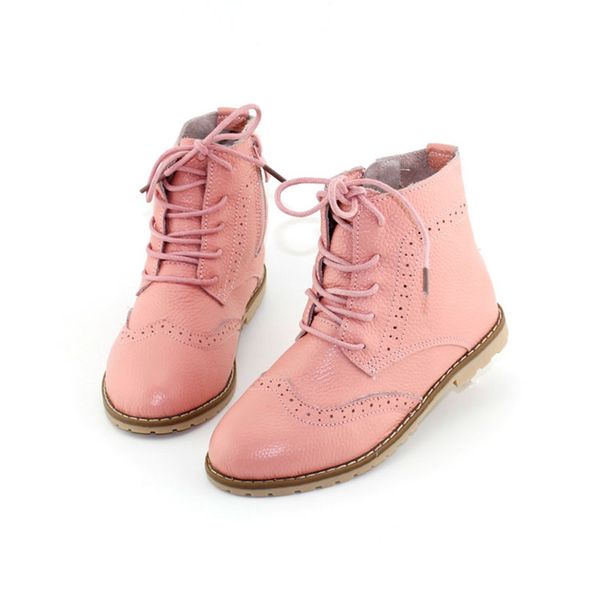 

2017 весна девушки ботильоны натуральная кожа дети мартин сапоги принцесса розовый лето вырезать полые белые туфли размер 26-37, Black;grey