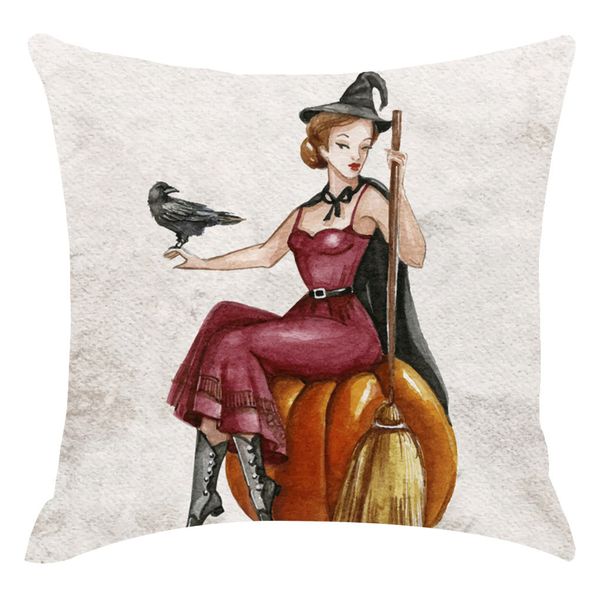 

halloween pumpkin pillow cover pillowcases decorative sofa cushion cover happy halloween day pillow fashion throw