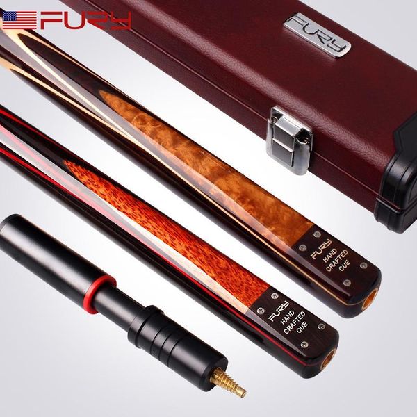 

fury bt handmade snooker cue stick with case and extension canada ash stick snooker billiard cue kit 9.8mm 11.5mm tip