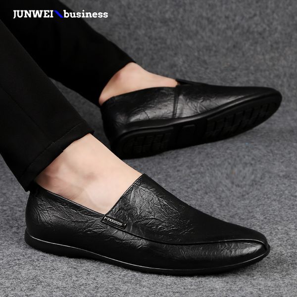 

fashion loafers outdoor men flats breathe sneaker casual moccasins shoes zapatos de hombre big size 47 a4, Black