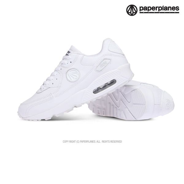 

paperplanes 1101 - white air cap walking training lace up shoes trainers sneakers