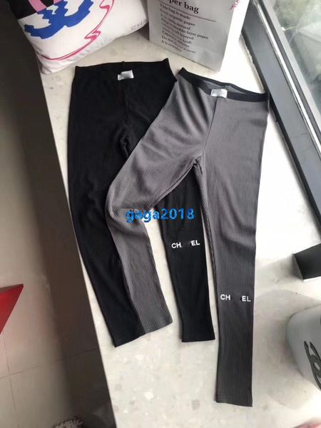 

high end женщины девушки джерси бег трусцой брюки пояс письмо патч эластичный пояс повседневные тонкие леггинсы брюки взлетно посадочная пол, Black;white