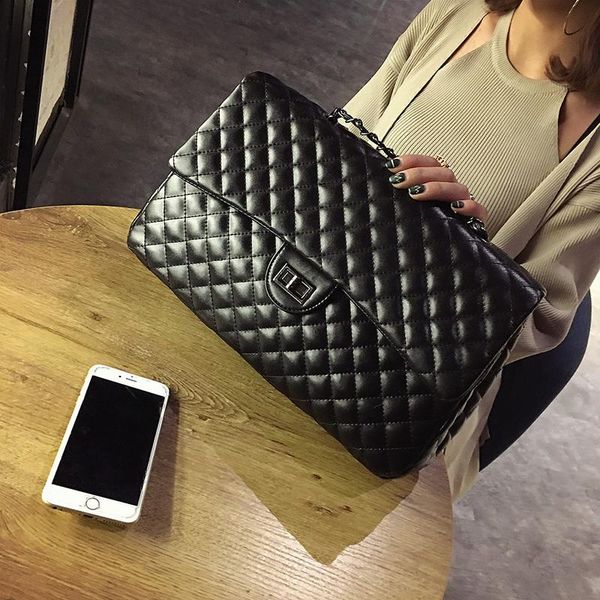 

women designer-for large black handbag purse travel satchel chain crossbody quilted bag flap shoulder capacity ugjvj, Red;black