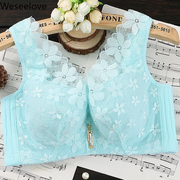 

bras weseelove super thin-sponge soutien gorge push up woman underwear vest type lace full cup paper bra m05, Red;black