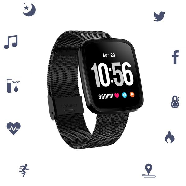 

fitness bracelet color screen waterproof heart rate smart band blood pressure oxygen monitor smartwatch pk mi band 3