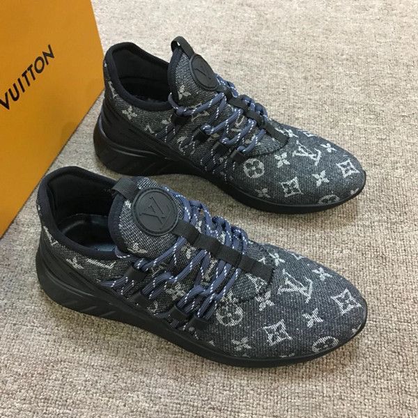 

Fa tlane neaker denim monogram man lace up neaker fa hion men trainer de igner outdoor ca ual mountain climbing hoe