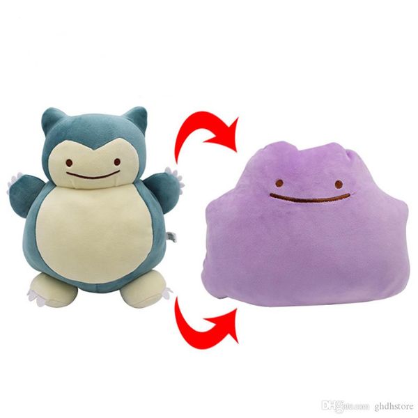 

new 11" 28cm ditto plush doll snorlax #c inside-out cushion anime collectible stuffed dolls gifts soft toys