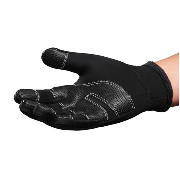 

full finger skiing gloves men women for polar fleece warm touch screen windproof anti-slip ski snow snowboard snowmobile, Black