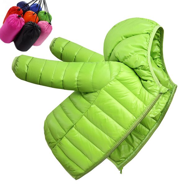 

2019 autumn winter warm jackets for girls ultralight duck down coats for boy toddler kids hooded outerwear teen children clothes, Blue;gray