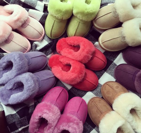 

2020 classic australia winter boots for women chestnut black blue pink coffee snow fur boot womens cotton slippers
