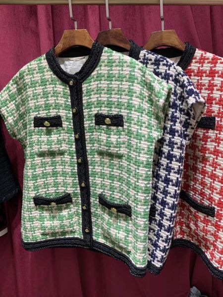 

2019 spring fashion vintage women coat green red runway loose style jacket, Black