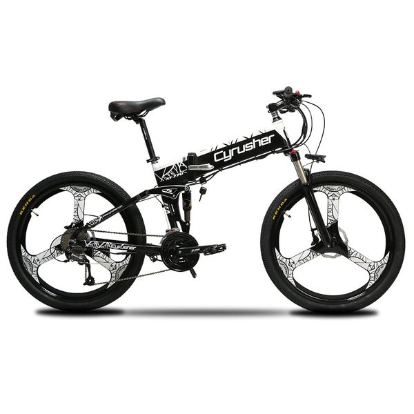 

Cyru her updated xf770 mountain folding electric bike 250 watt 48v full u pen ion electric bicycle 27 peed di c brake