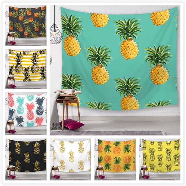 2019 25 Styles Pineapple Series Wall Tapestries Digital Printed