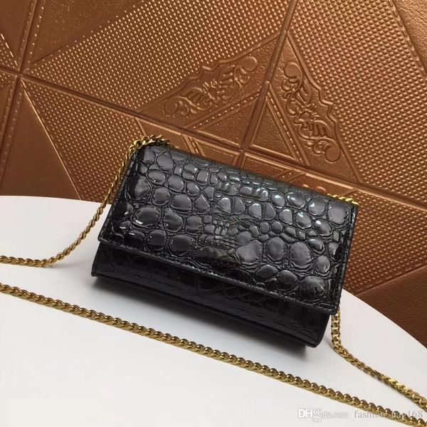 

new fashion luxury designer woman handbag cross body bags shoulder genuine leather tote purse bags crocodile pattern 20cm
