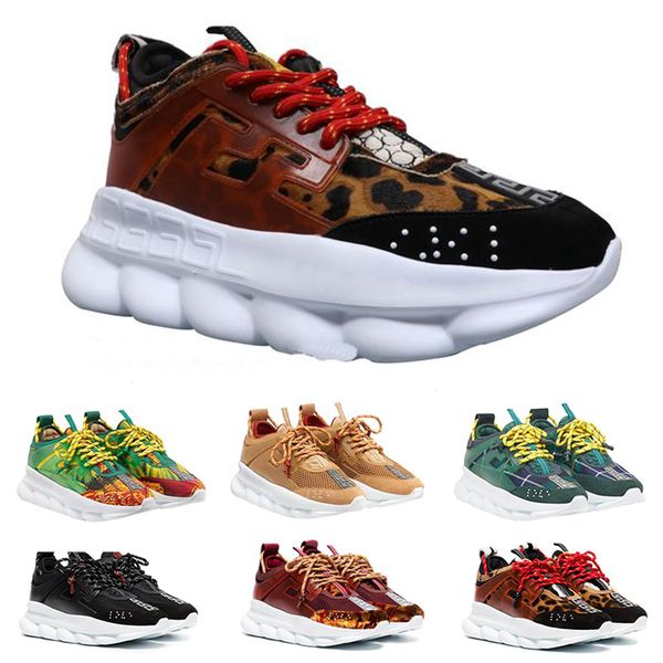 

With Box 2019 High Quality Chain Reaction Designer Sneakers For Men Women Fashion Luxury Casual Shoes Outdoor platform sneakers Shoes