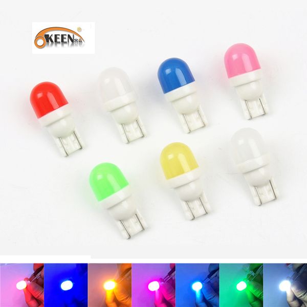 

100pcs t10 w5w led wedge bulb car light 5730 2smd auto dome reading parking lights sidemarker sidelight lamp bulbs