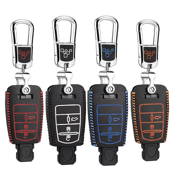 

for fiat viaggio 2017 2012-2015 fiat ottimo 2014 1.4t brand new leather remote key case cover holder car accessories