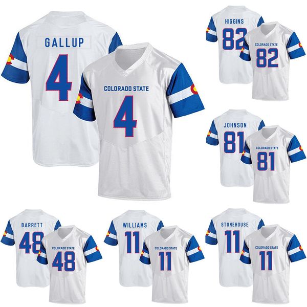 

michael gallup stitched men's ryan stonehouse rashard higgins olabisi johnson preston williams colorado state college jersey, Black