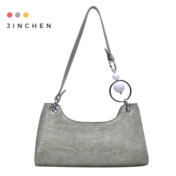 

новое качество аллигатор подмышка сумка сумка 2020 твердых мешки плеча pu с перламутровым ремнем молния сумки посыльных женщинами малого кош