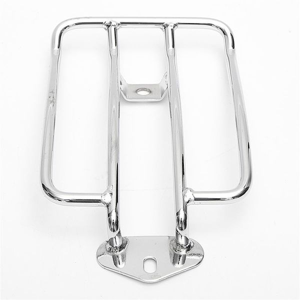 

motorcycle silver luggage rack shelf tail frame carrier for harley solo seat
