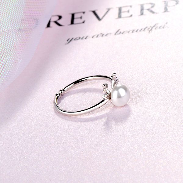 

Ancient Maoning lovely elk Pearl Ring