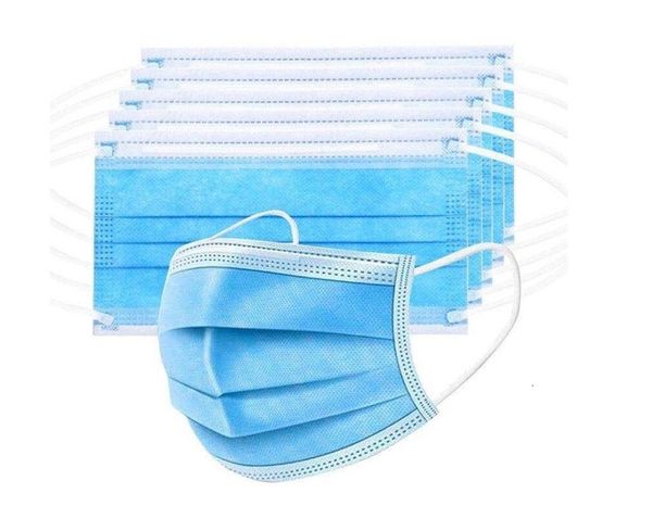 

dhl ship 3 layers dustproof facial sleep mask erface mouth masks dust elastic blue pise
