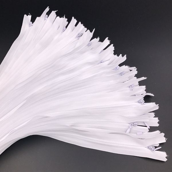 

20pcs/lot #3 white/black invisible zipper for sewing dress,clothes,t-shirt,pillows,sewing accessory of hidden zippers