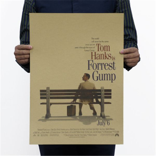 Forrest Gump Self Improvement Poster di film classici Arredamento per la casa Decorazione Disegno Kraft