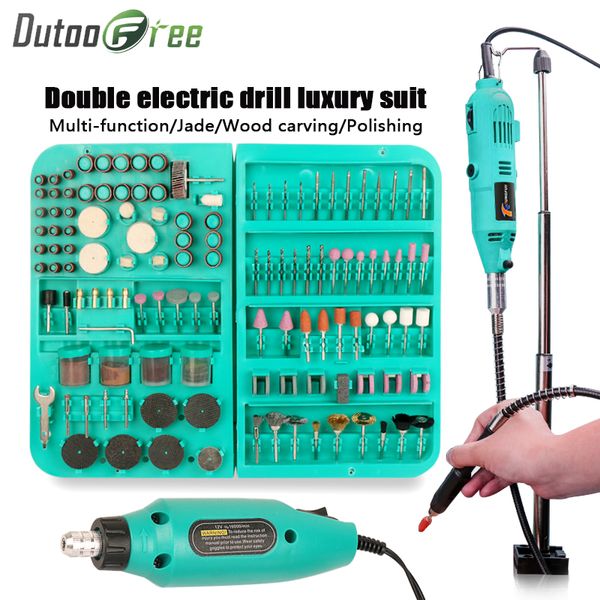 

dutoodouble electric drill power tools electric diy mini drills for dremel rotary power tools engraver hand drill
