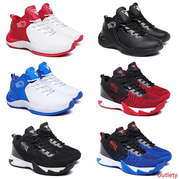 

non-brand fashion men women running shoes triple black blue red mens trainer sports sneakers runners 40-44 item #26