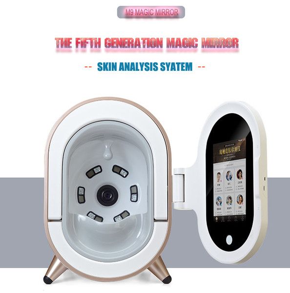 Sistema di diagnosi dell'analizzatore della pelle di alta qualità Magic Mirror Max Face Analysis Apparecchiature di bellezza Specialità facciale Gold Scanner