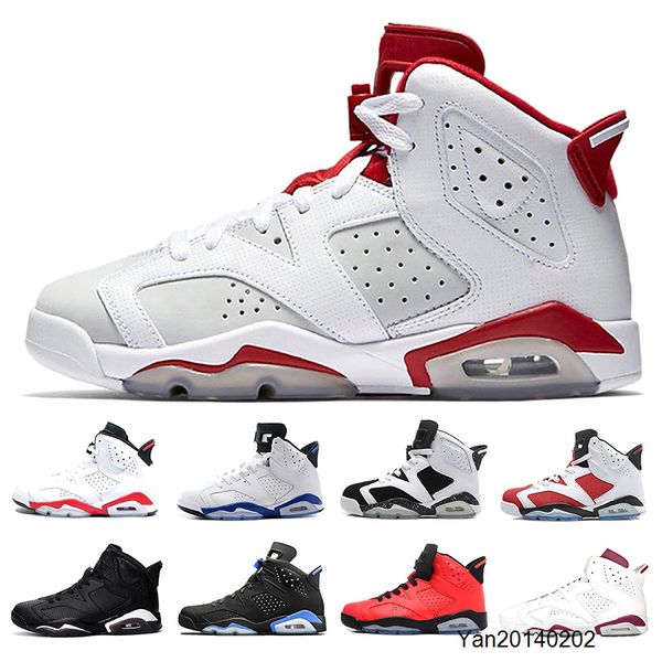 

wholesale 6 basketball shoes men sneaker black cat infrared alternate hare carmine sports blue olympic oreo angry bull 6s mens trainer shoes